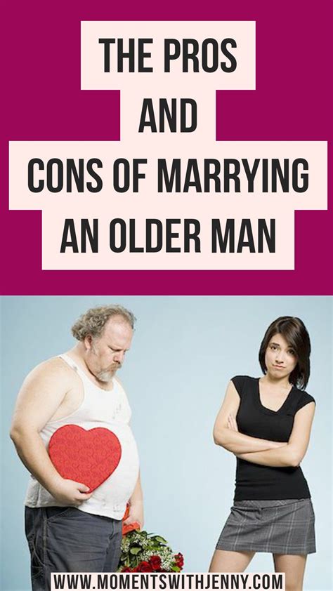 cons and pros of dating an older man